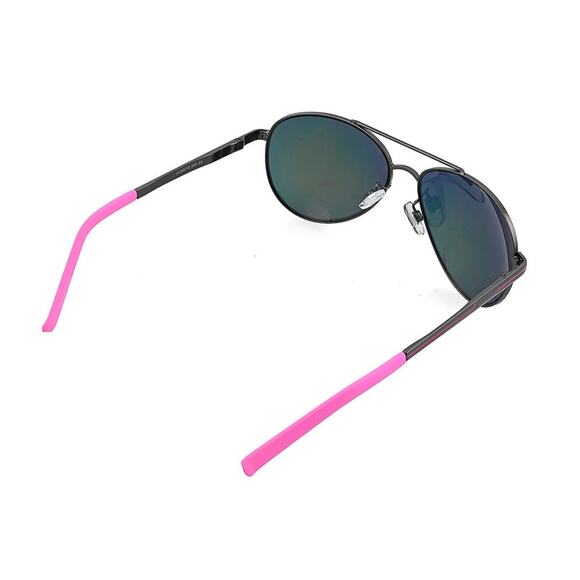 Adrienne Vittadini Aviator Sunglasses Gunmetal and Pink - Picture 4 of 5